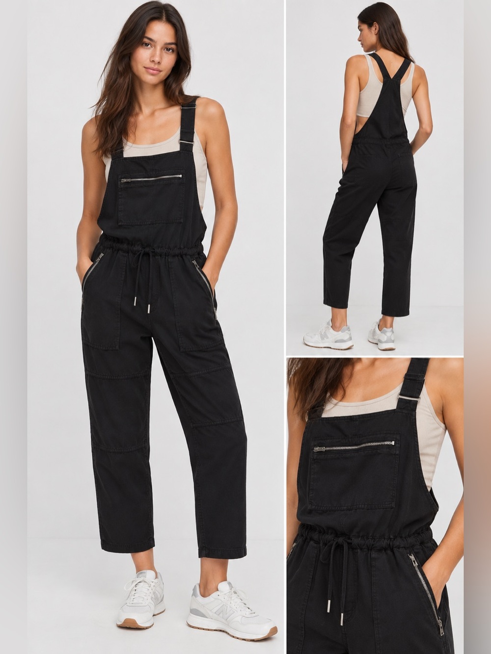 Aritzia Wilfred Free Valletta Overalls – Black – Size S